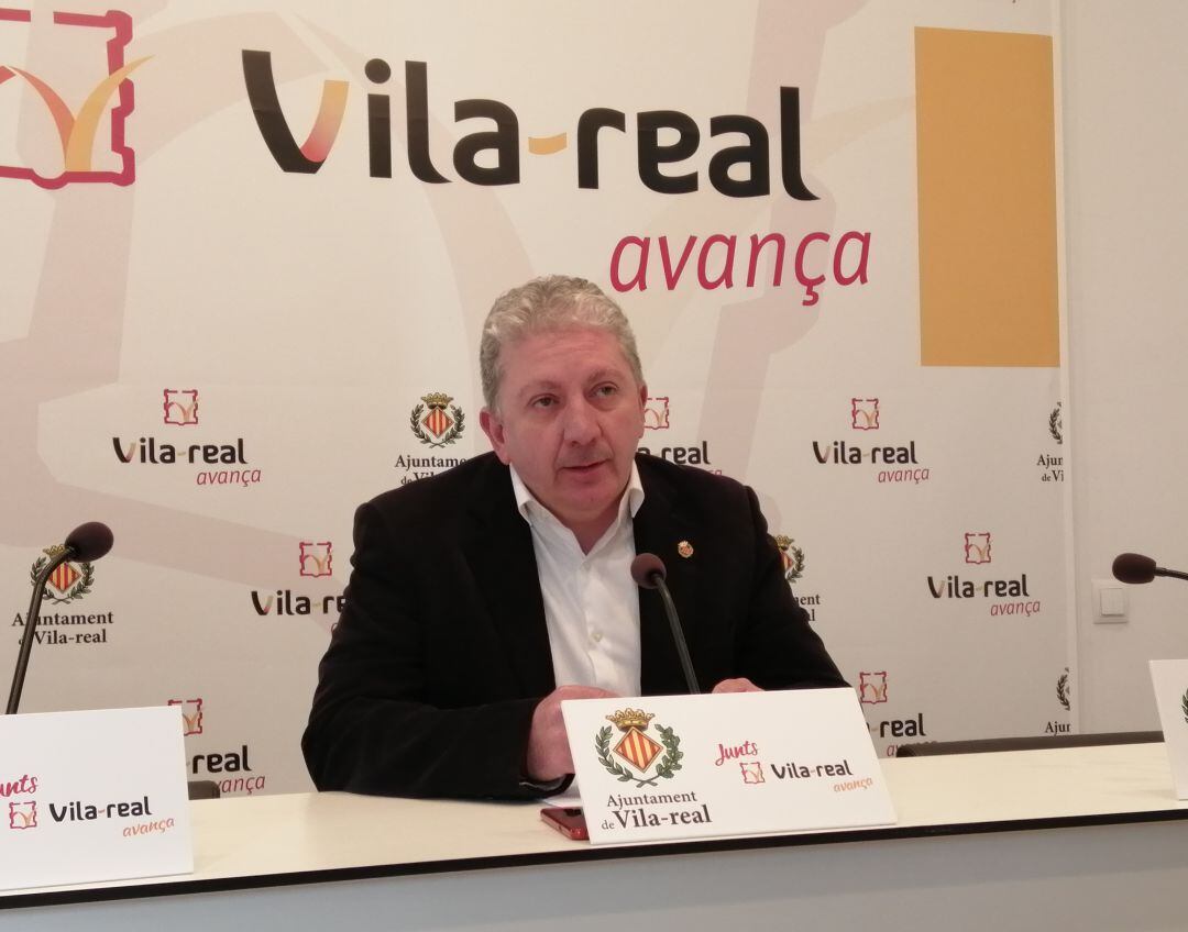 El portavoz del equipo de gobierno de Vila-real, Javier Serralvo. 