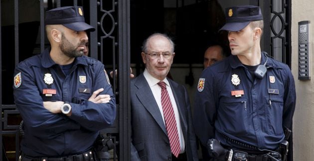 Rodrigo Rato arrestado por la Policía en abril de 2015