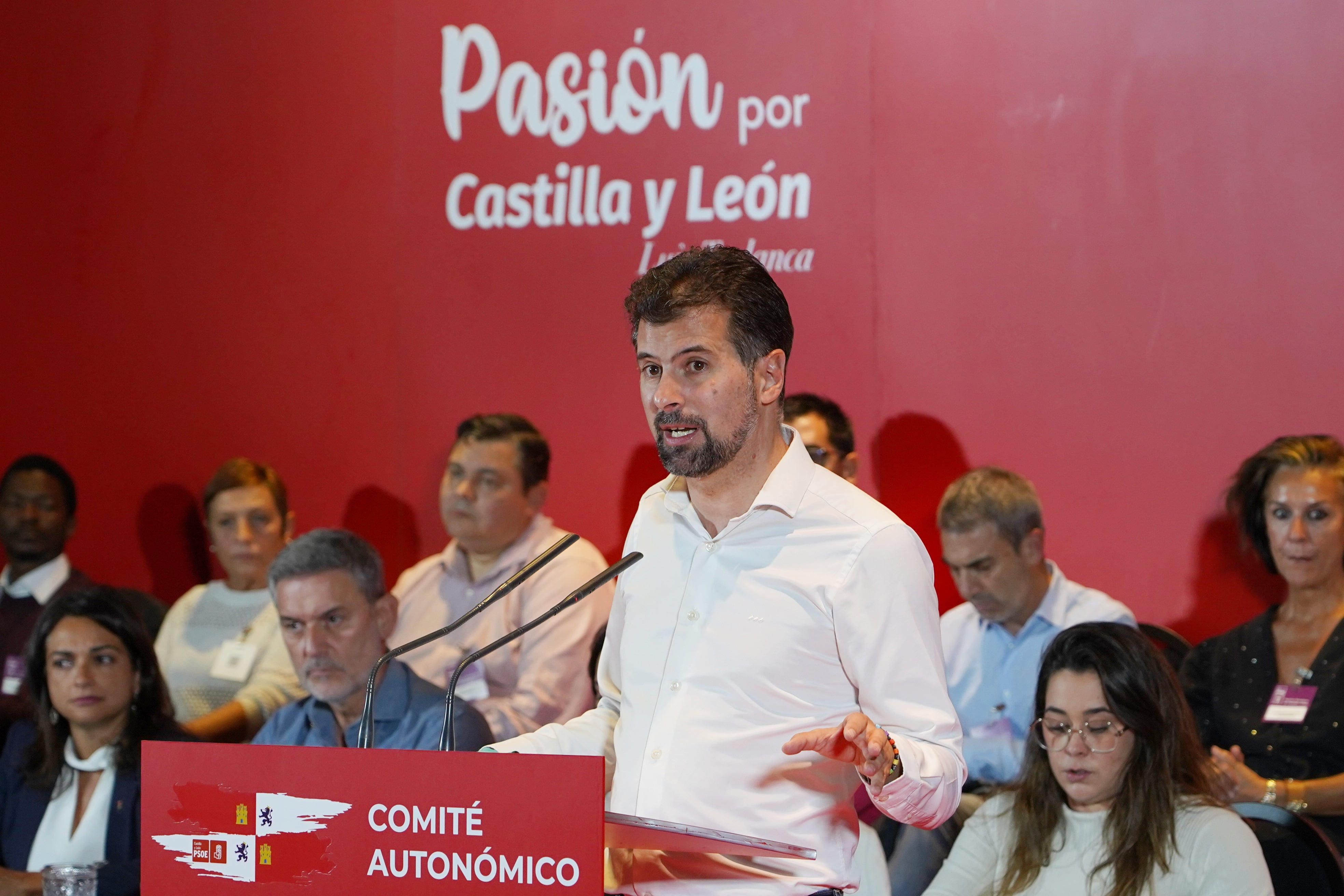 El PSOE de Castilla y León celebra una reunión del Comité Autonómico en la que interviene el secretario general, Luis Tudanca.