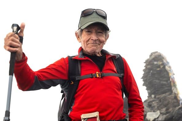 Carlos Soria, durante la fase de aclimatación en el valle del Khumbu