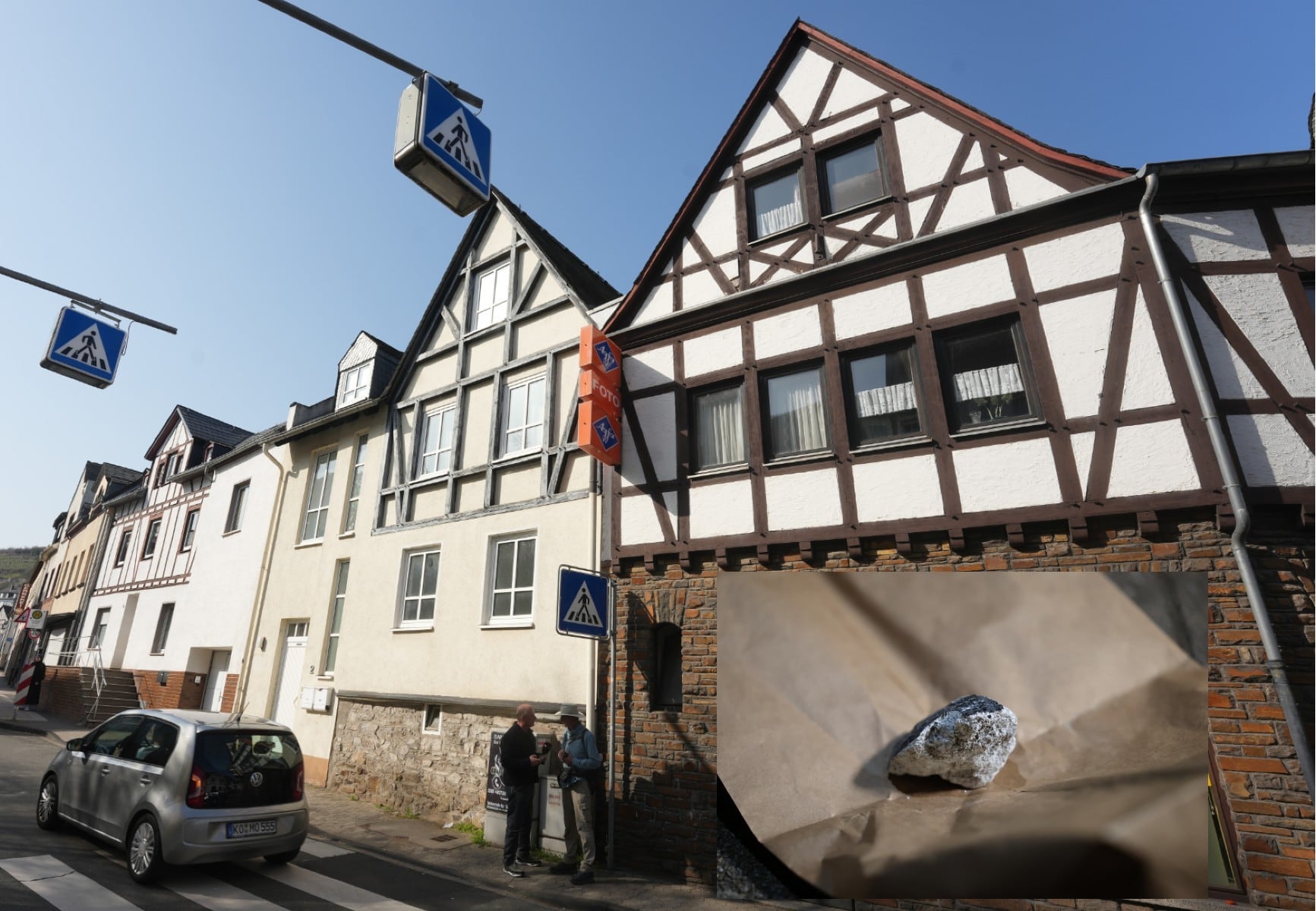 La casa en Coblenza, Alemania, sobre la que ha caído ese meteorito
