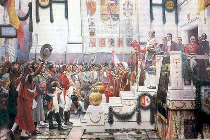 'La proclamación de la Constitución de 1812', de Salvador Viniegra