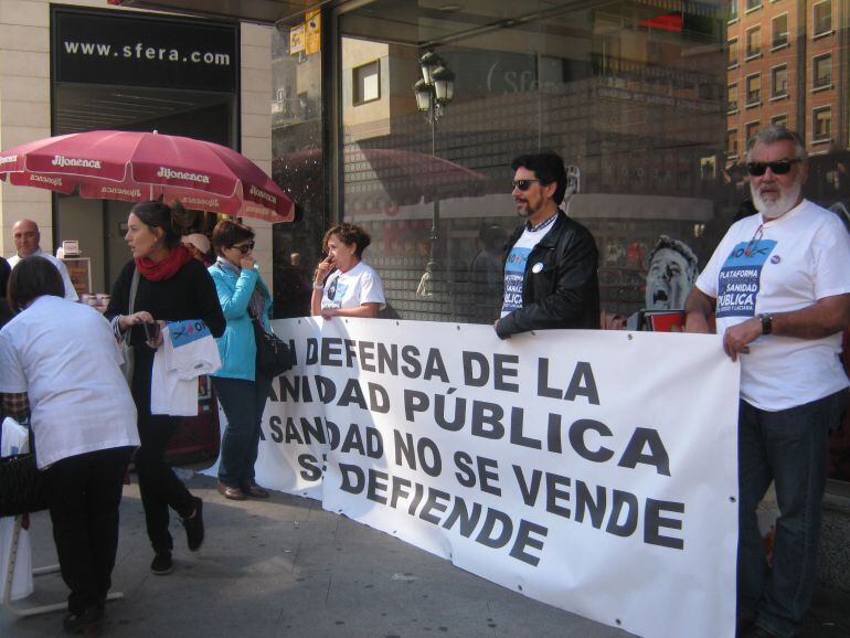 Protesta sanitaria en el Bierzo