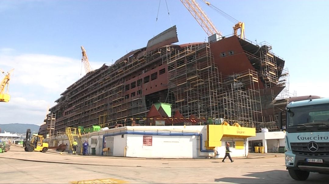 Los astilleros de la Ría de Vigo siguen trabajando