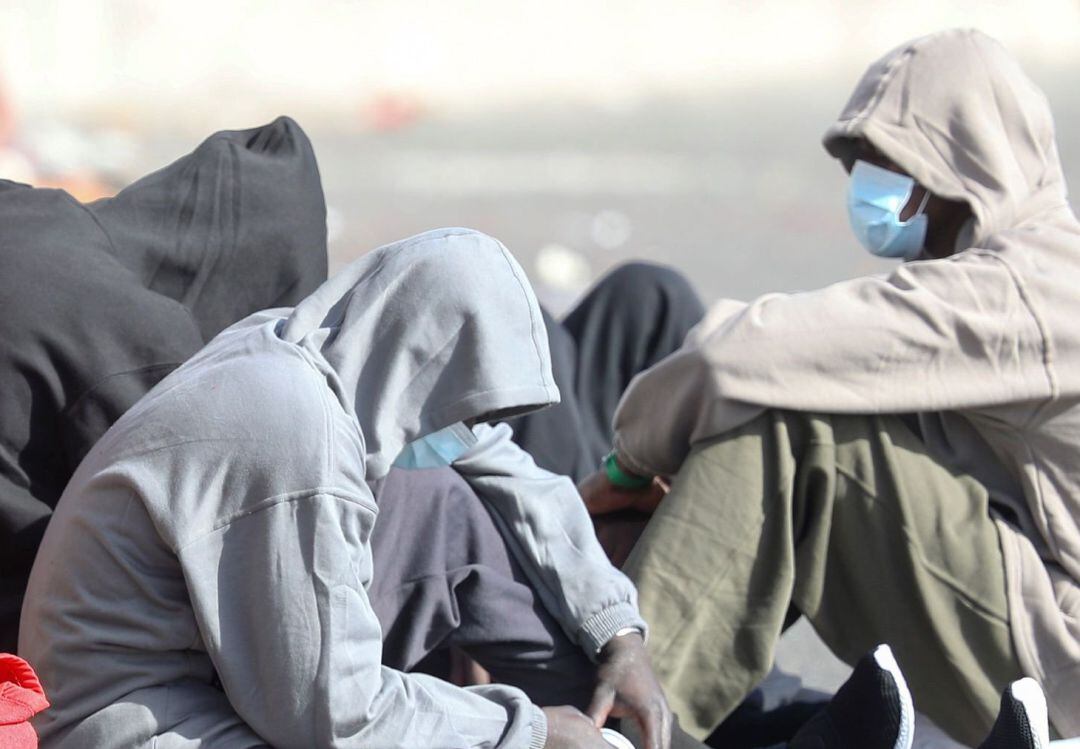 Desembarco de un grupo de personas migrantes en Gran Canaria