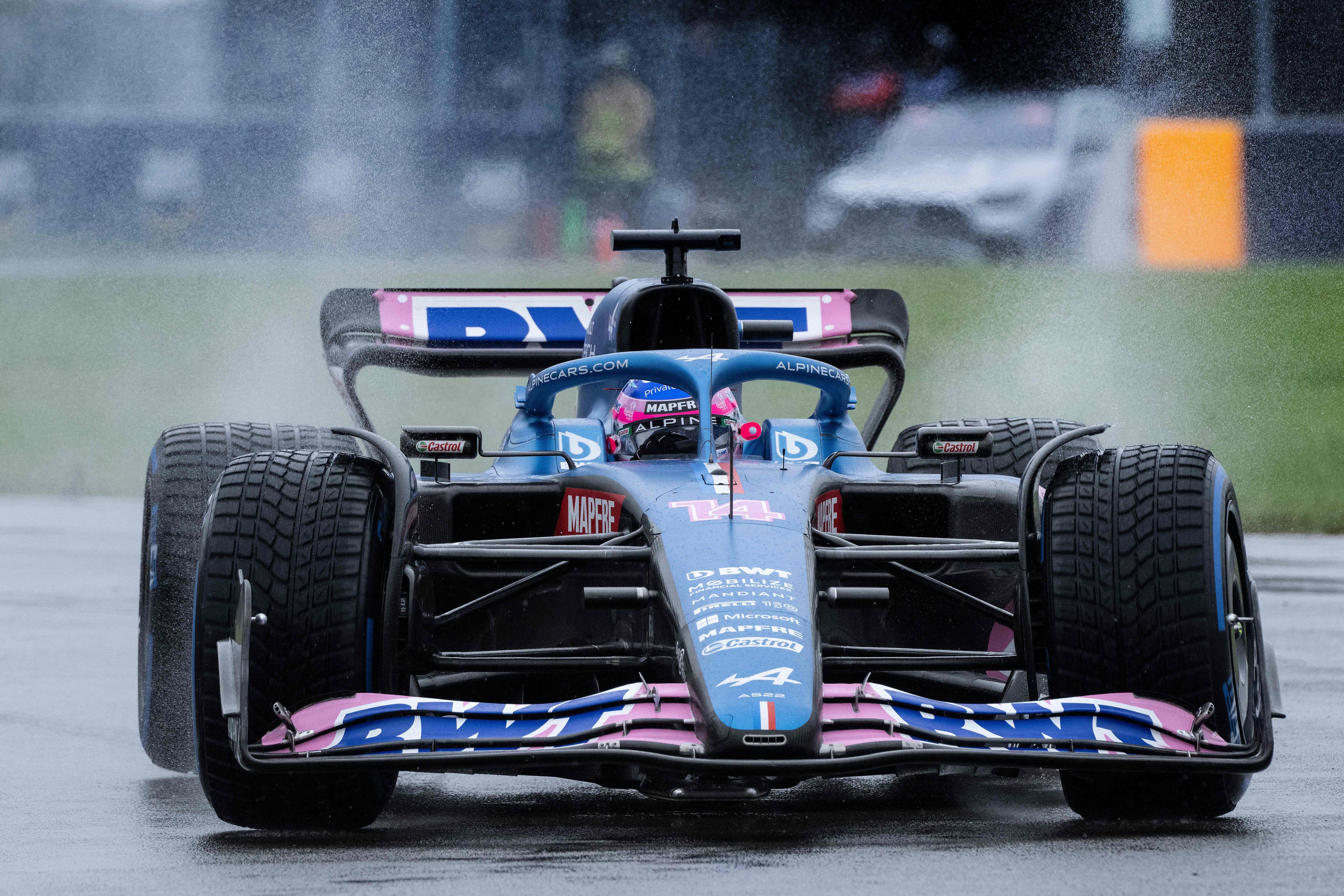 Alonso, durante la clasificación del GP de Canadá