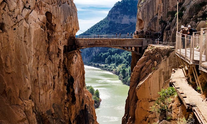 Pasarela del Caminito del Rey en Málaga