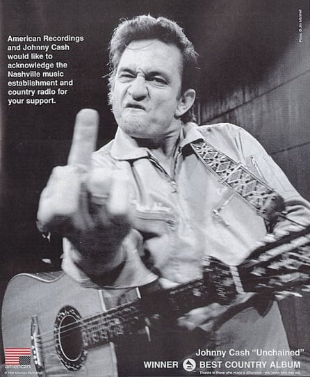 Anuncio publicado por Johnny Cash en la revista Billboard