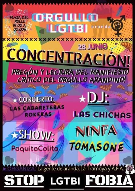 Cartel que anuncia el evento del viernes