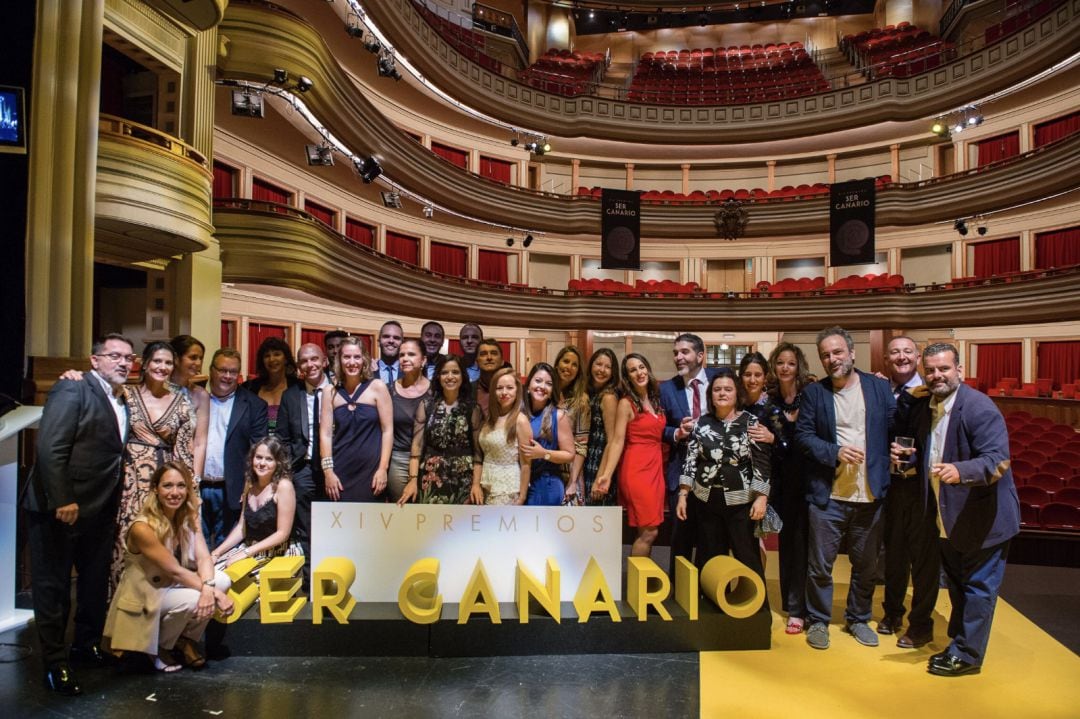 Parte del equipo de SER Las Palmas durante la última gala de los premios &quot;Ser Canario&quot; que entrega anualmente la emisora.