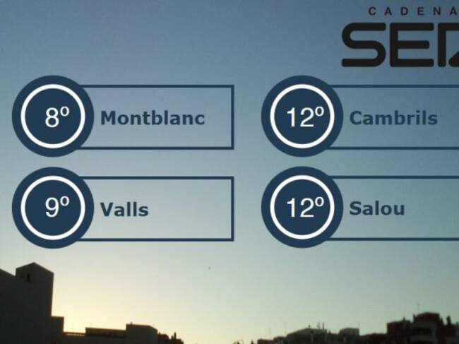 Temperatures Generals de primera hora del dia