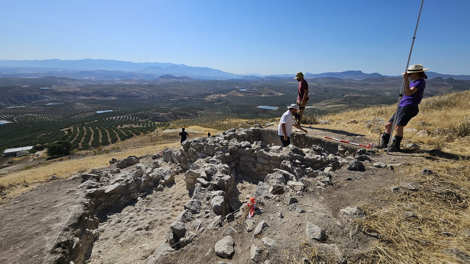 Trabajos en el yacimiento de El Fontanar (Jódar)
