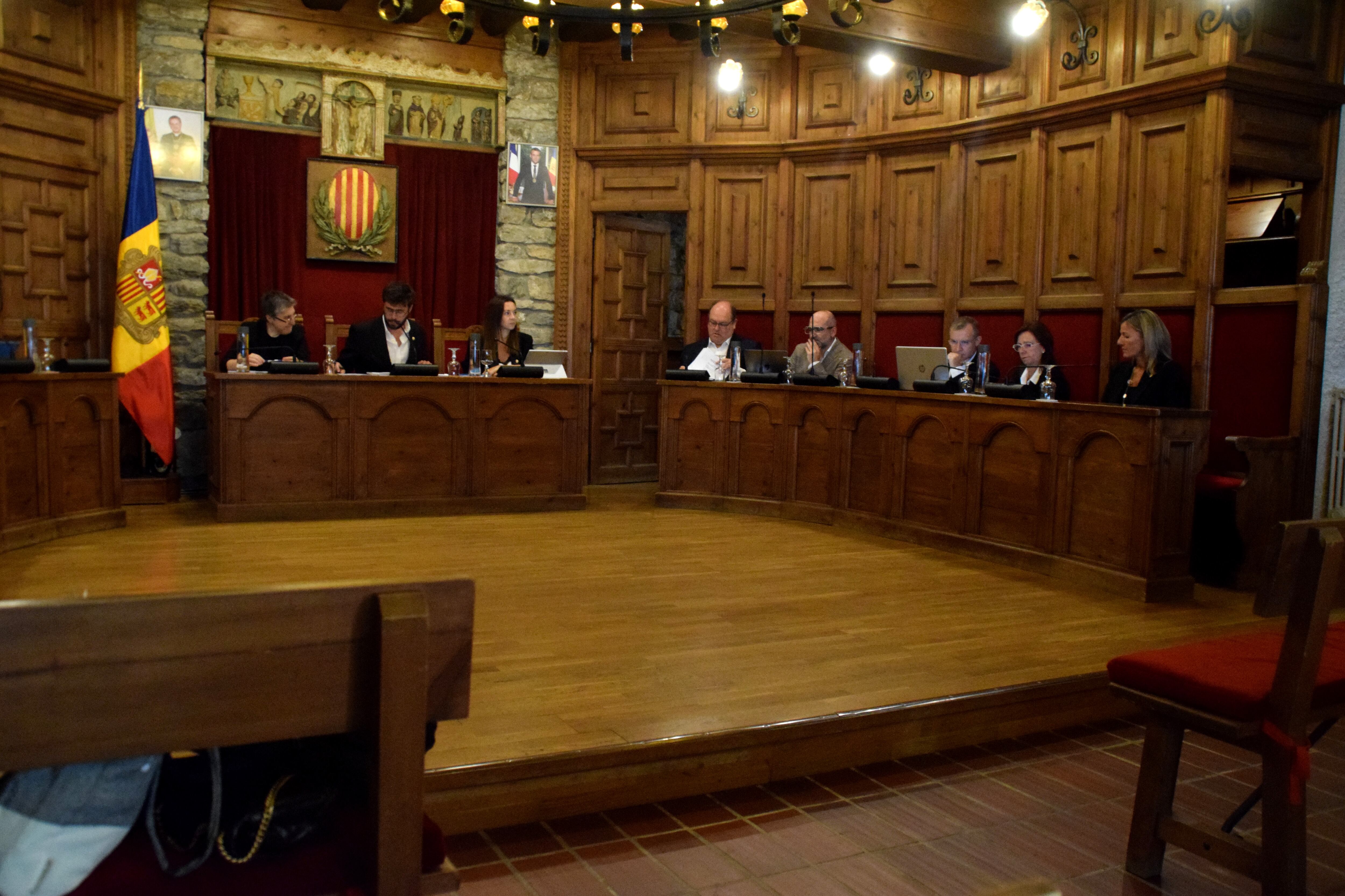 Un moment de la sessió de comú de Sant Julià de Lòria d'aquest dimecres