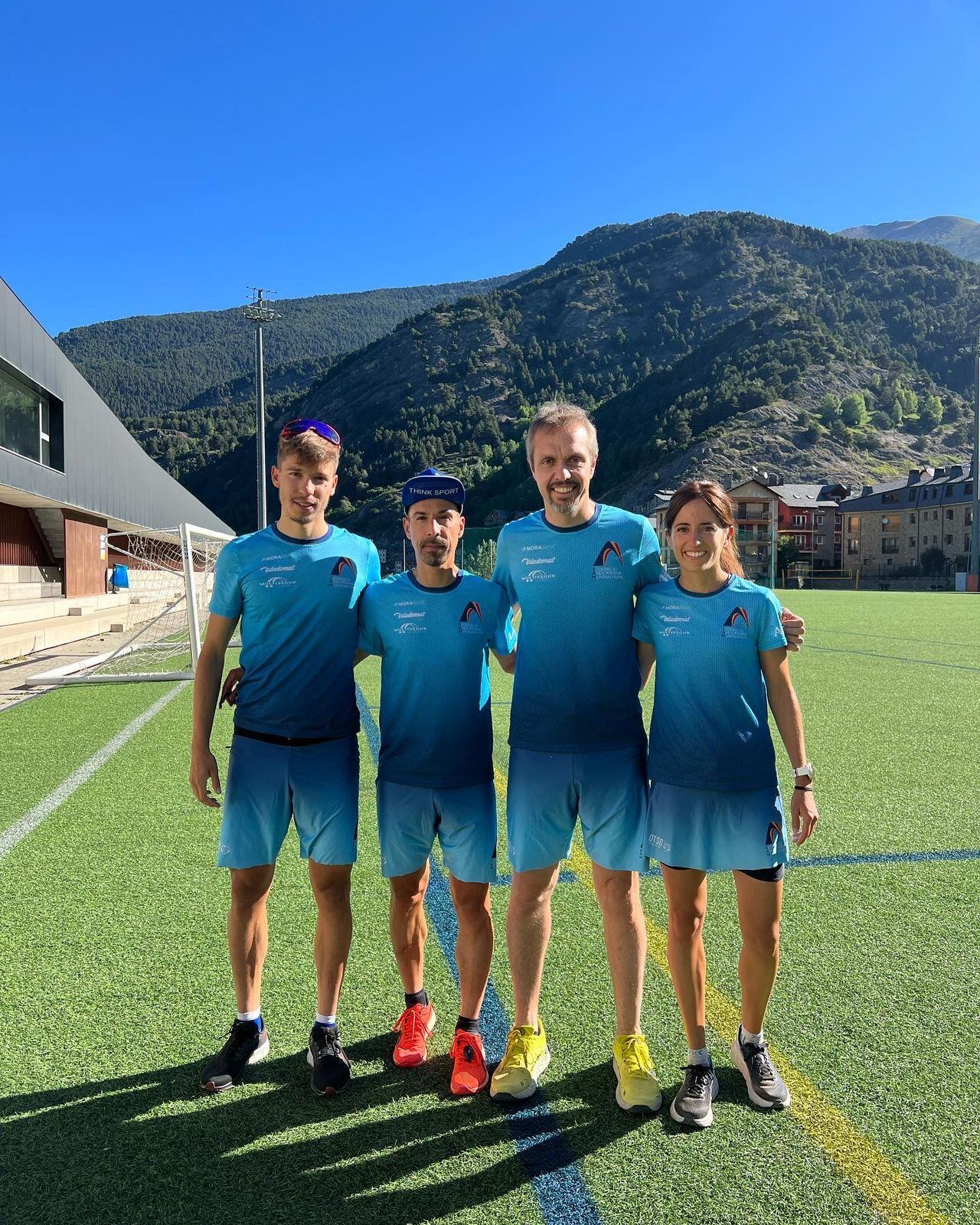 Alguns dels membres de l'equip nacional de curses de muntanya.