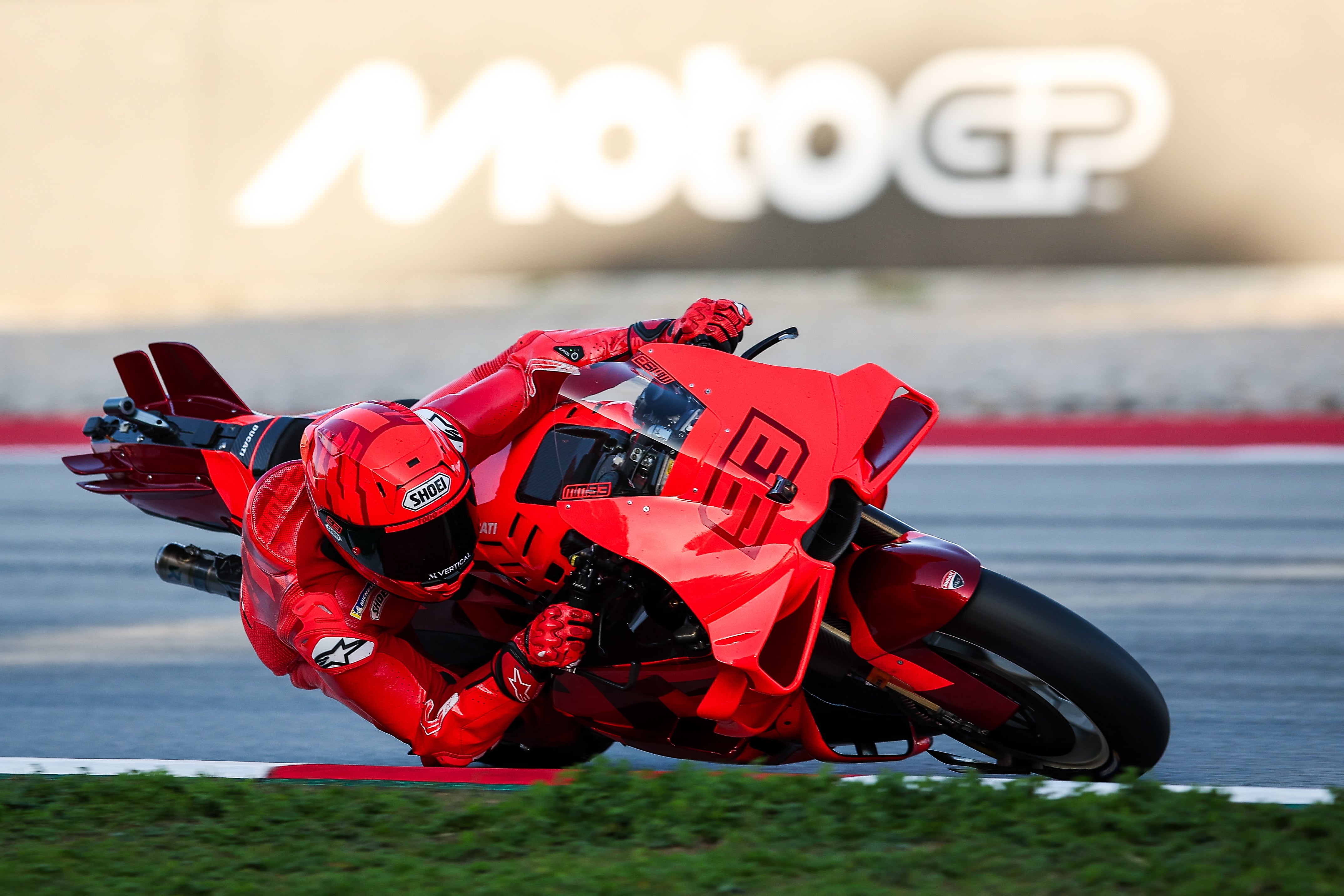 Marc Márquez, durante los tests de MotoGP disputados en Barcelona