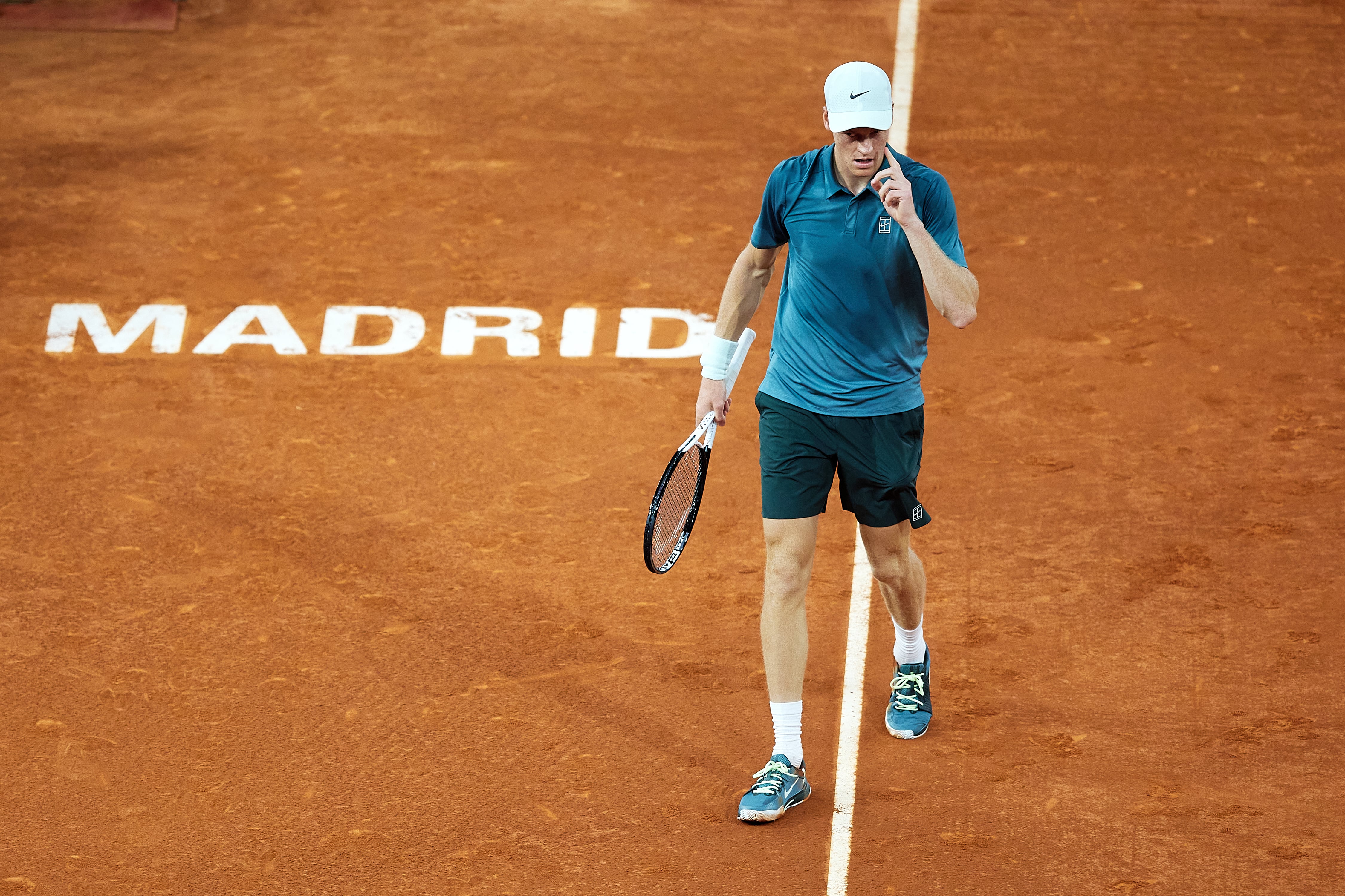 Jannik Sinner, durante un partido en el Mutua Madrid Open 2026
