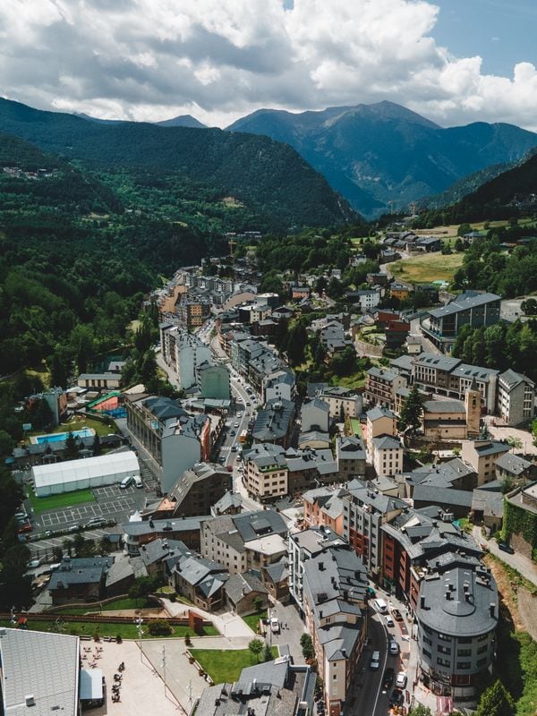 Vista aèria de la Massana