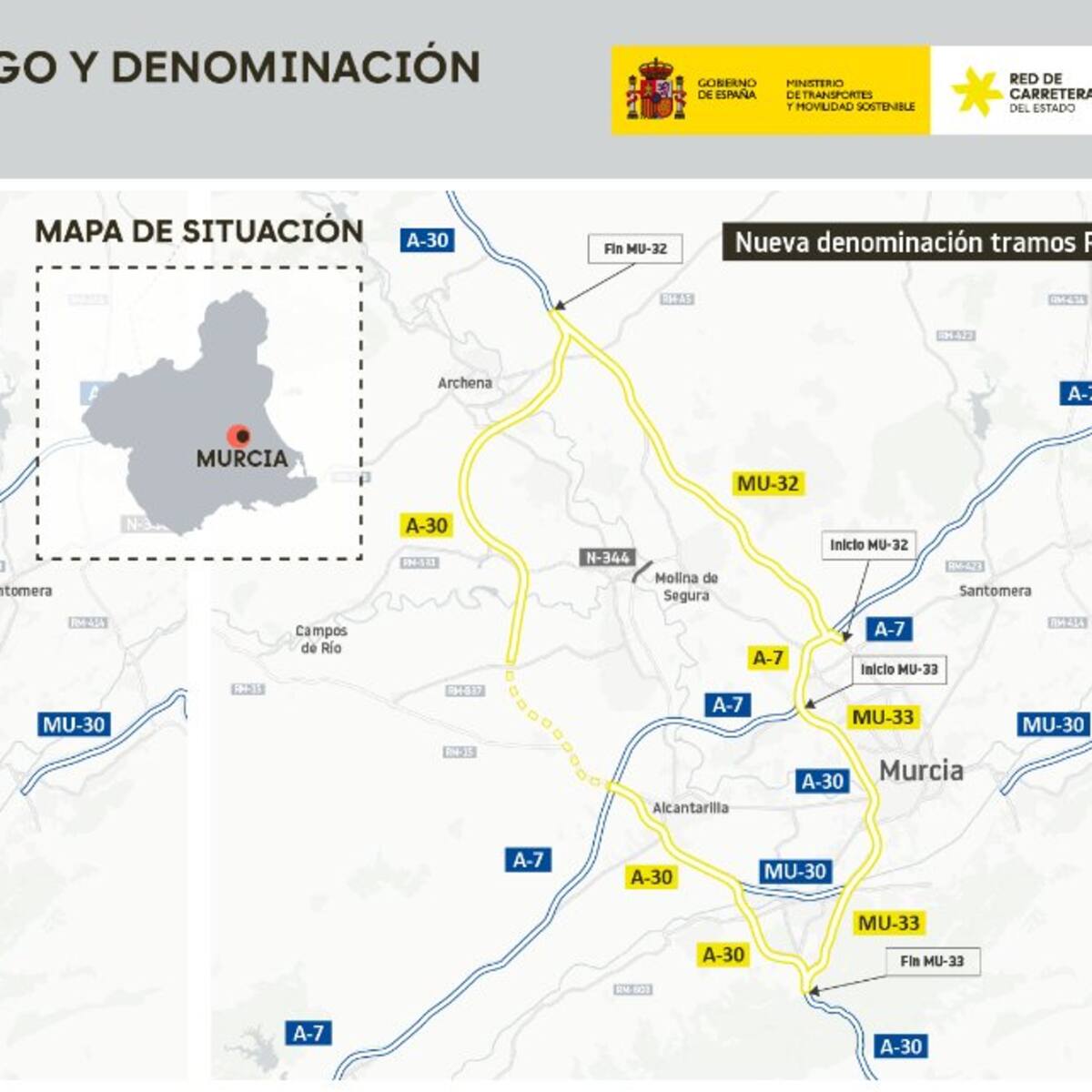 Transportes inicia la integración del Arco Noroeste en la A-30