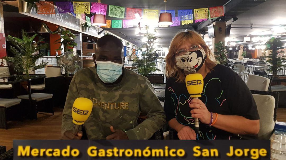 Diakité en el Mercado Gastronómico San Jorge