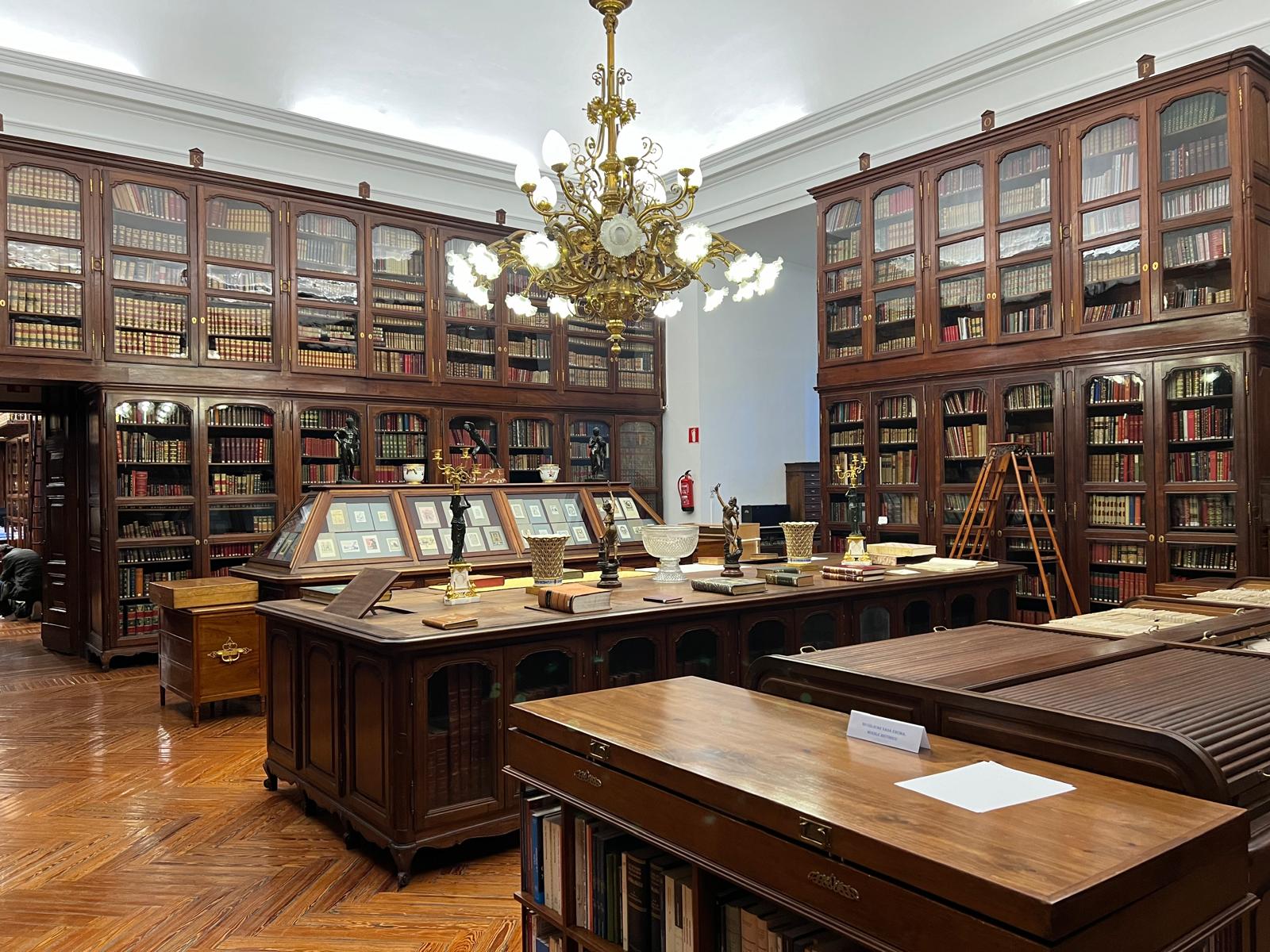 Sala de la Real Biblioteca del Palacio Real de Madrid