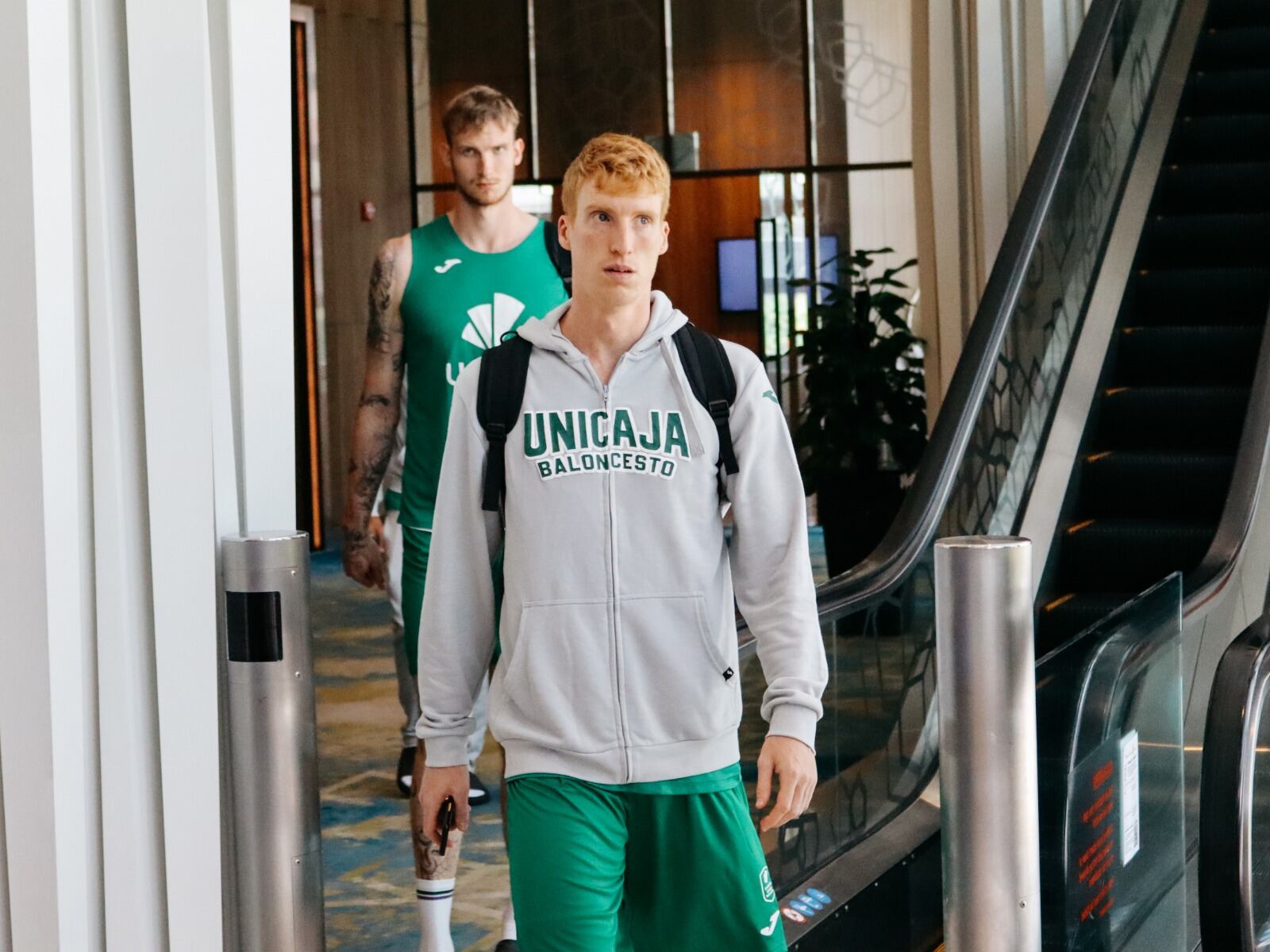 Alberto Díaz, en el hotel del Unicaja en Singapur