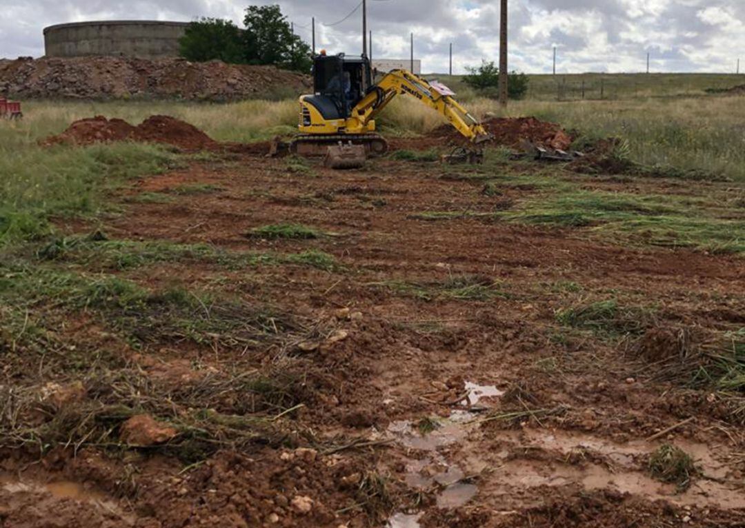 Imagen de la zona donde se procederá a reparar la avería en el suministro de agua