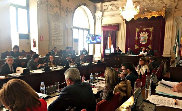 Pleno municipal del mes de marzo en el ayuntamiento de Málaga