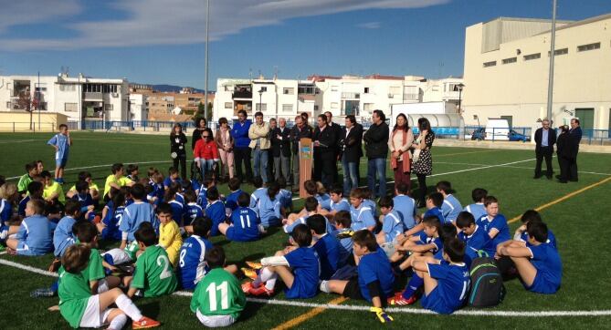 Inauguración del campo de fútbol de Vélez Málaga