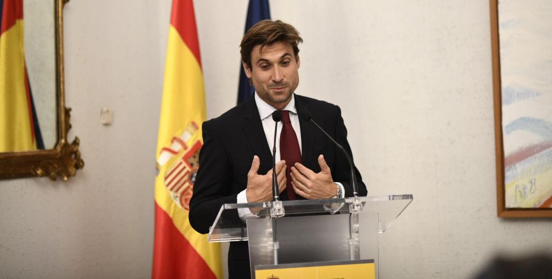 David Ferrer, durante su comparecencia de prensa