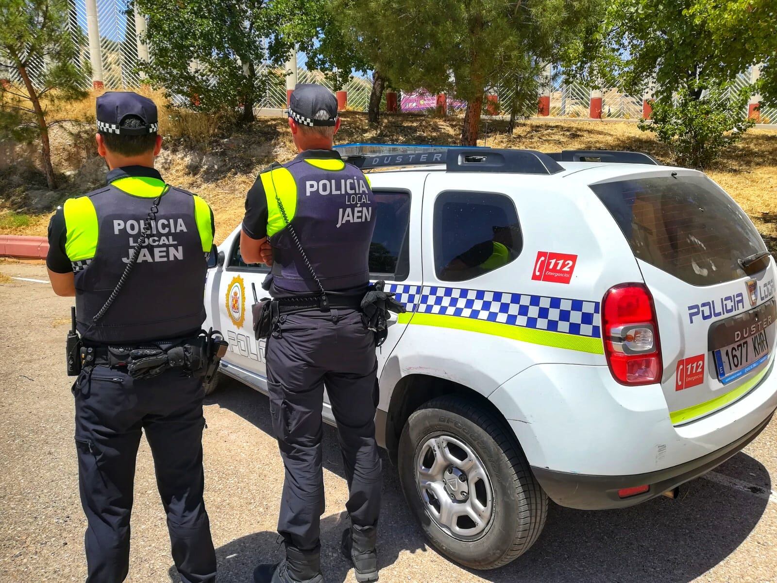 Agentes de la Policía Local de Jaén capital en una imagen de archivo.