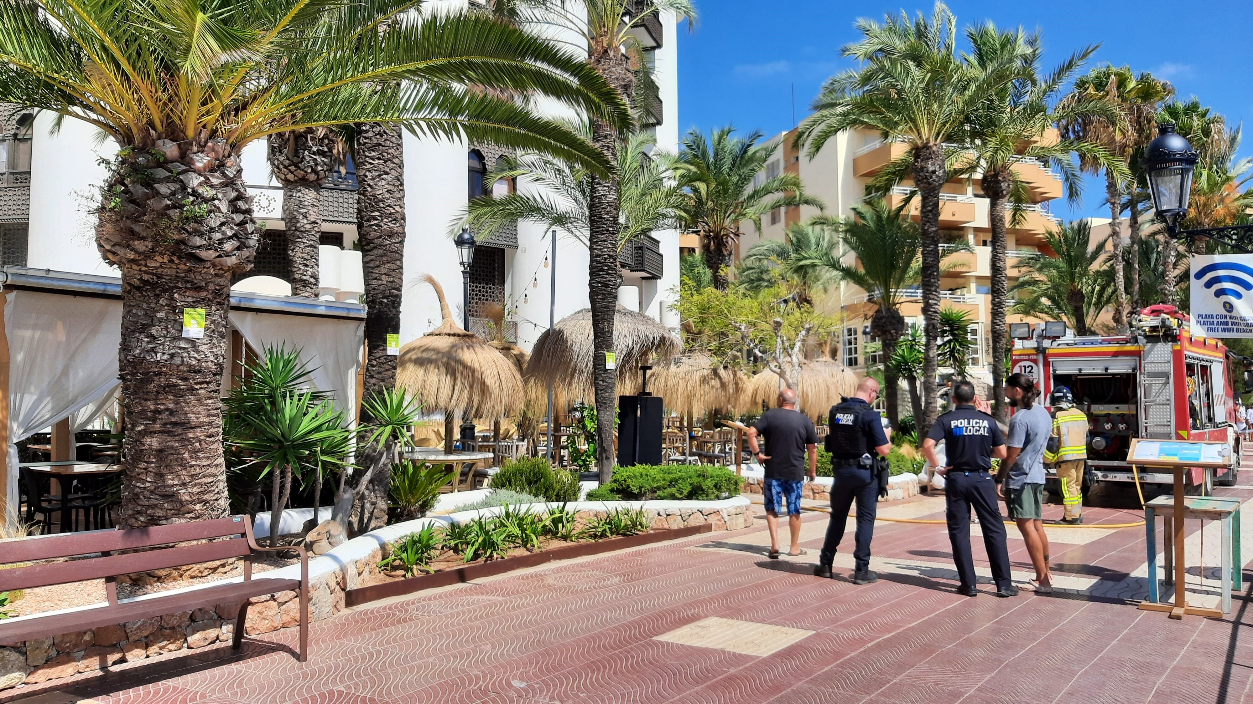 Un momento durante el suceso