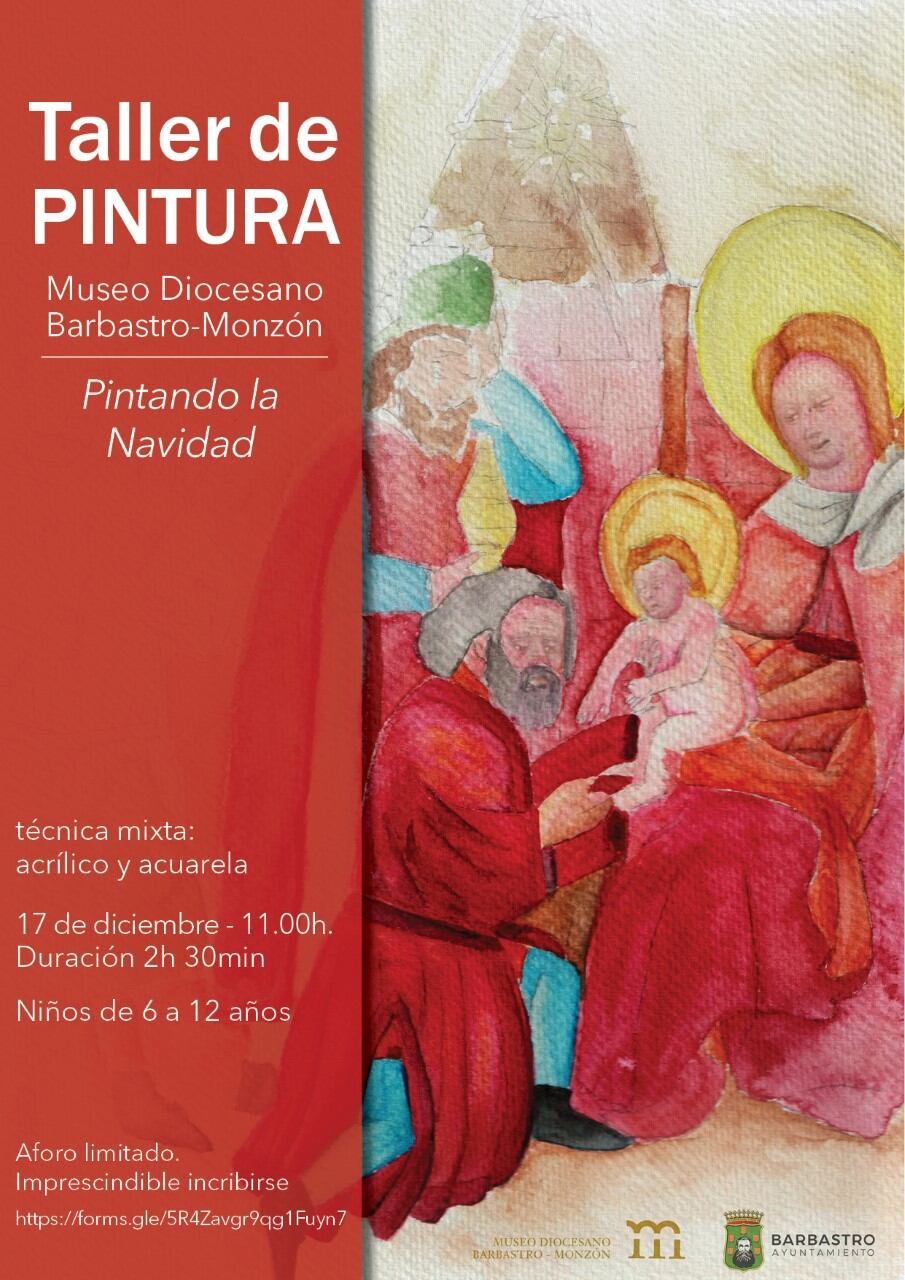 Cartel del taller &quot;Pintando la Navidad&quot; del Museo Diocesano