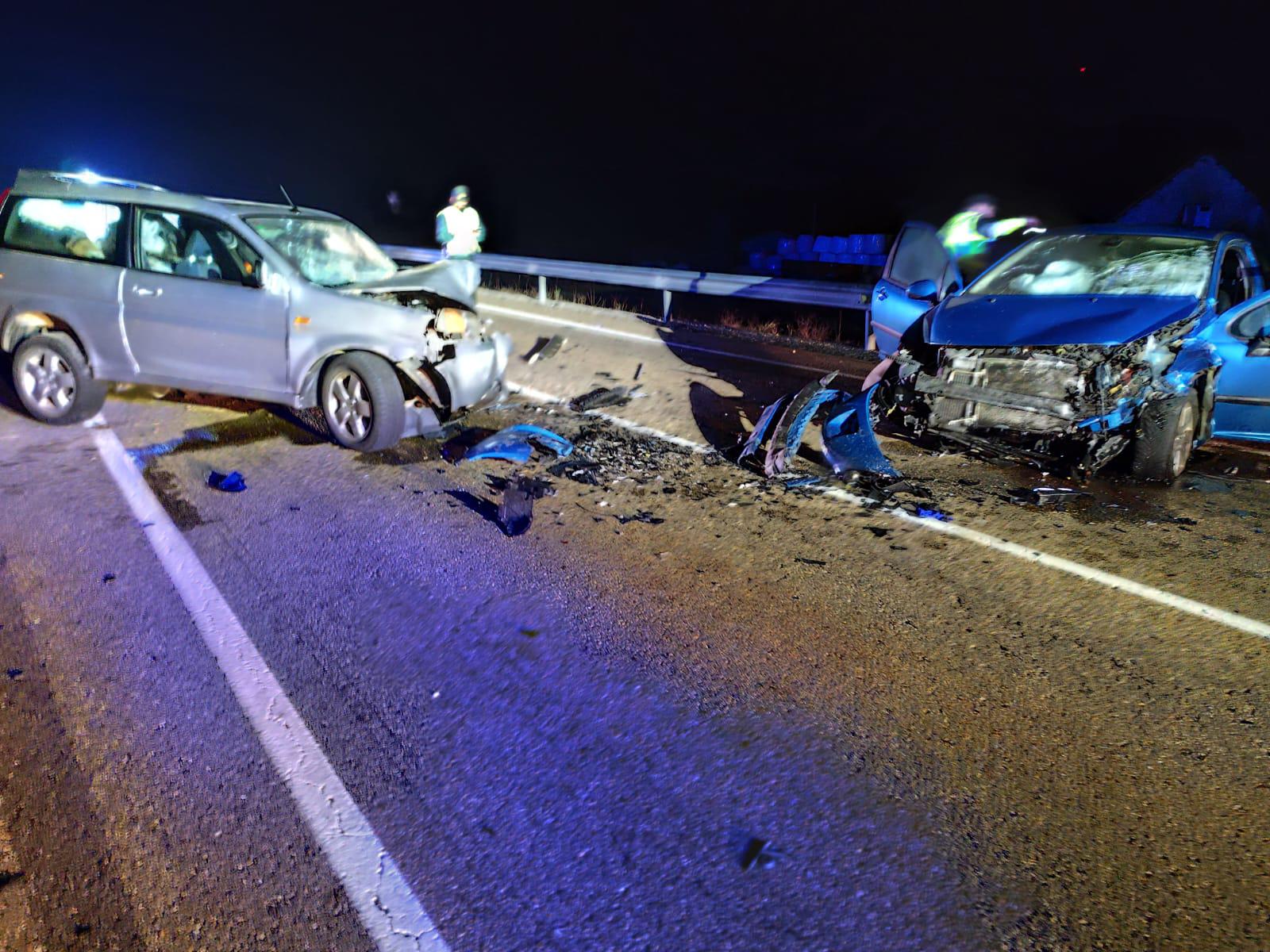 Estado de los vehículos tras el accidente