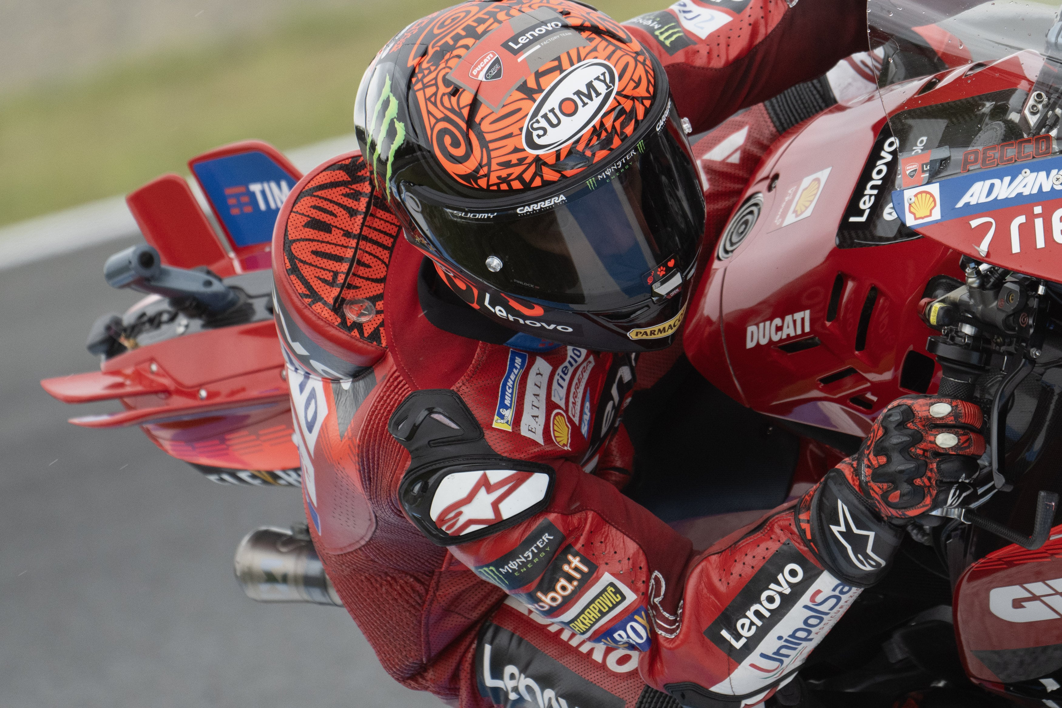 Francesco Bagnaia, durante la carrera al &#039;sprint&#039; del GP de Japón de MotoGP