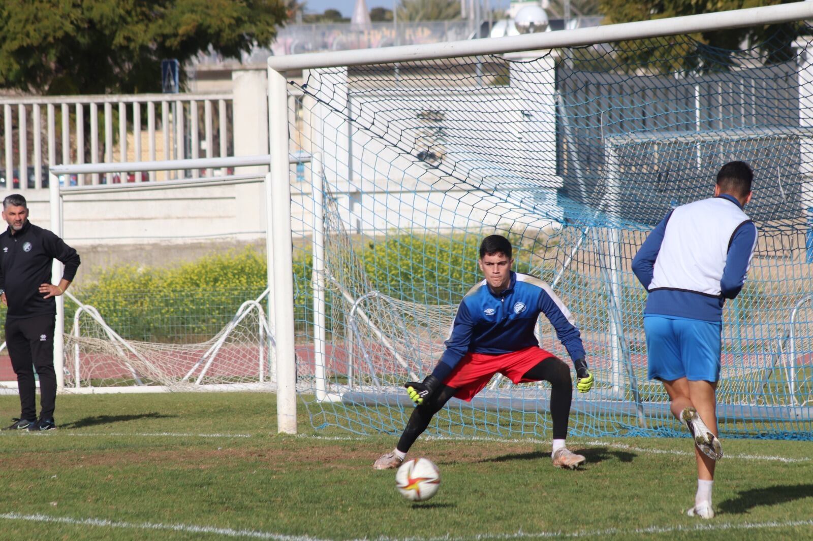 Mario de Luis durante un entrenamiento