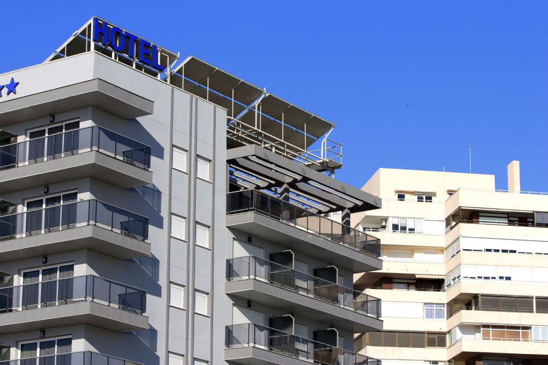 Hoteles en la  playa Playamar en Torremolinos.