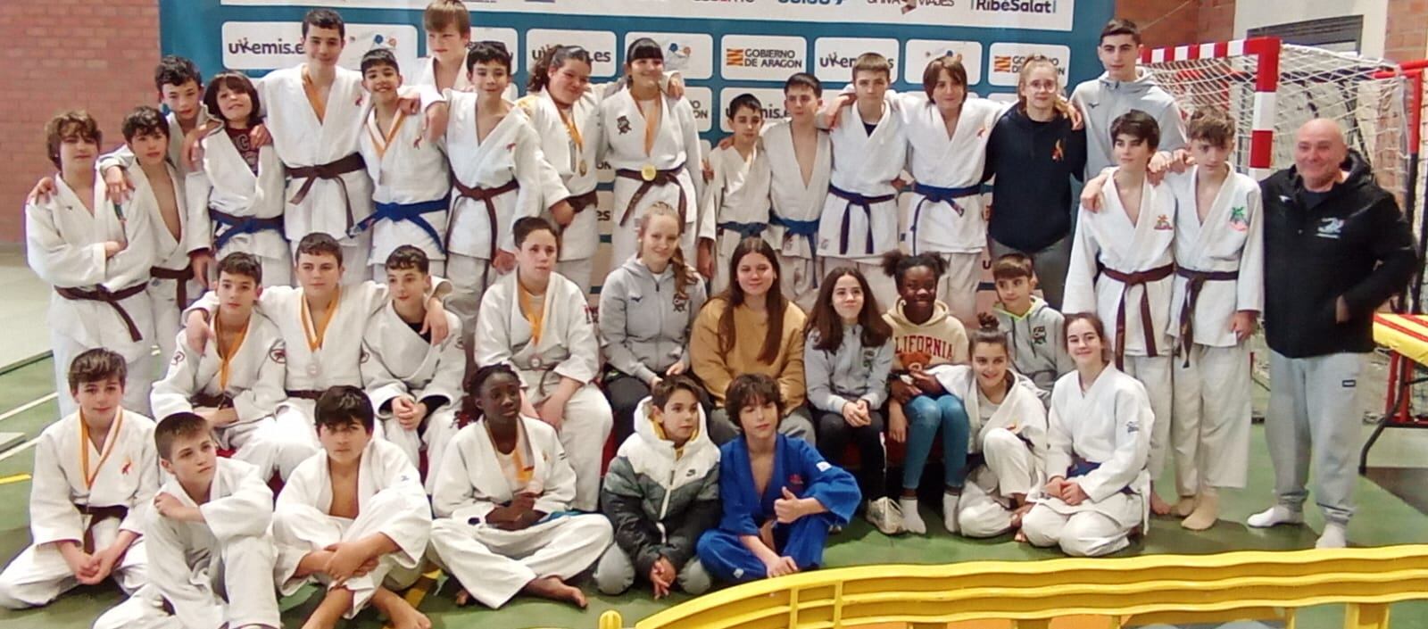 Deportistas del Club Judo Huesca