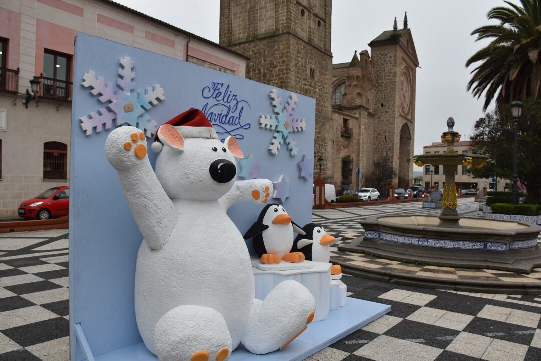 Photocall navideño en la Plaza del Pan