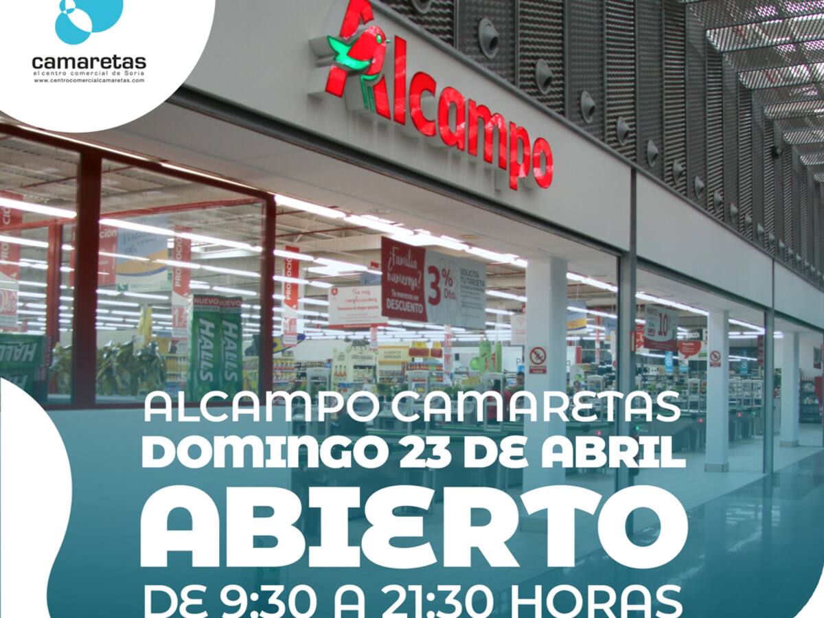 Centro Comercial Camaretas abre en Alcampo para que puedas hacer tus compras y preparar el día de la Madre
