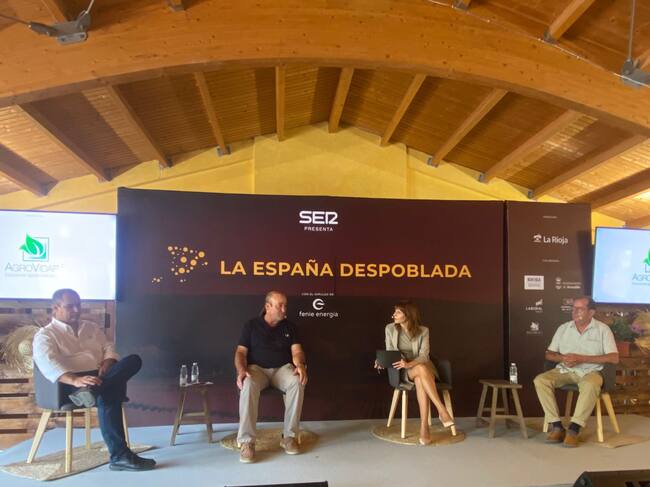 Alberto Fernández, Fernando Ezquerro y Ramiro Palacios, de izquierda a derecha.