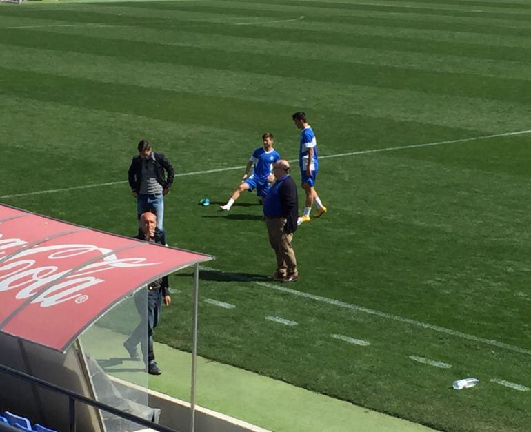 Juan Carlos Ramírez, en el estadio José Rico Pérez