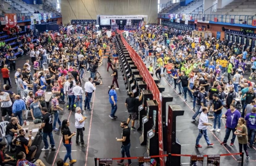 Imagen de un evento de dardos celebrado en Benidorm