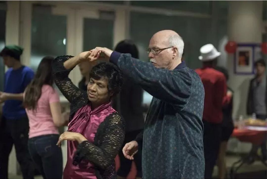 Una pareja de baile