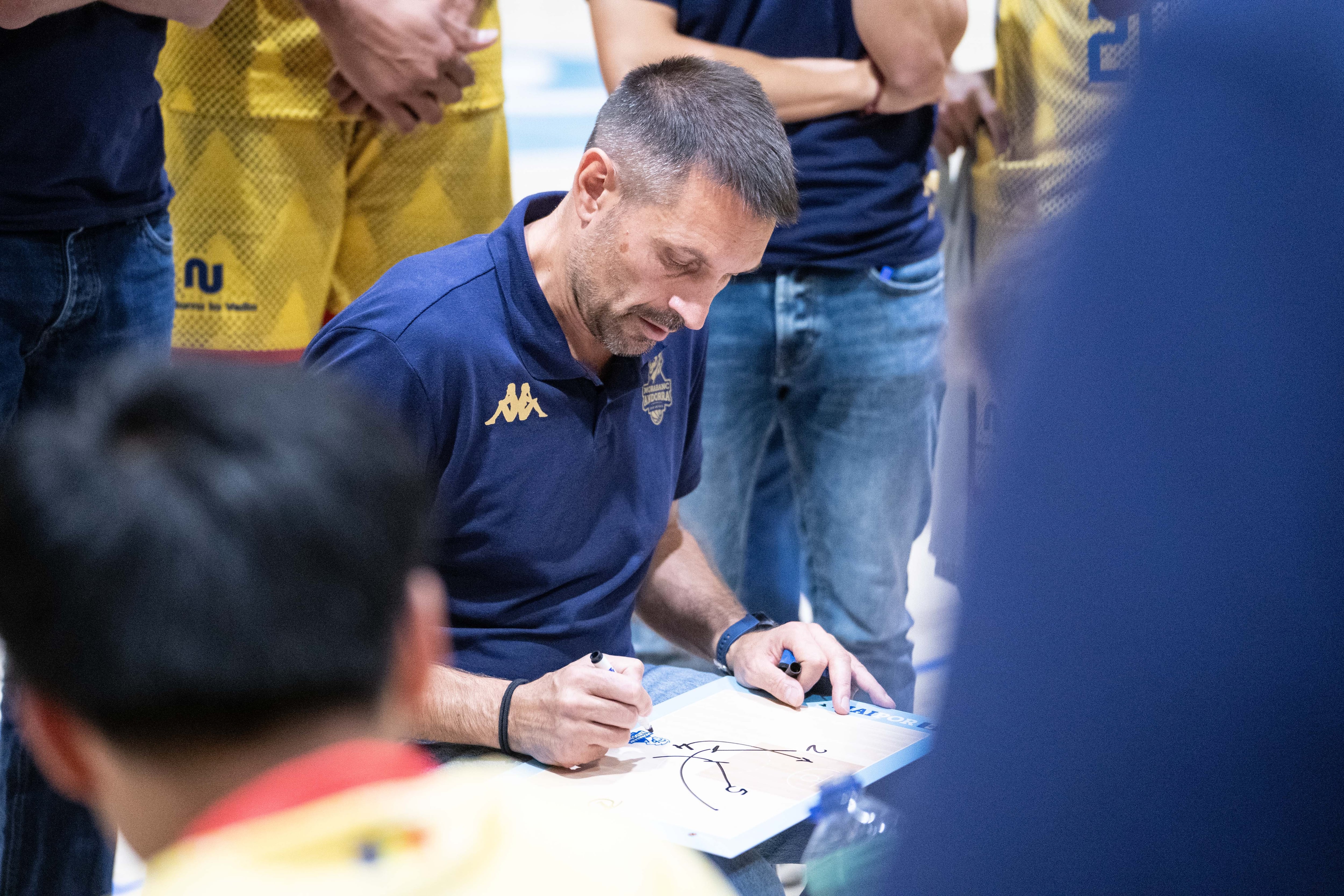 Natxo Lezkano, durante un partido con su anterior equipo, Morabanc Andorra