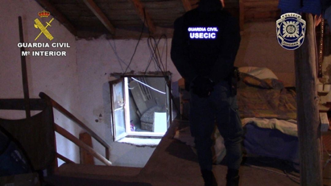 Una de las viviendas registradas en la Operacion Lúsar