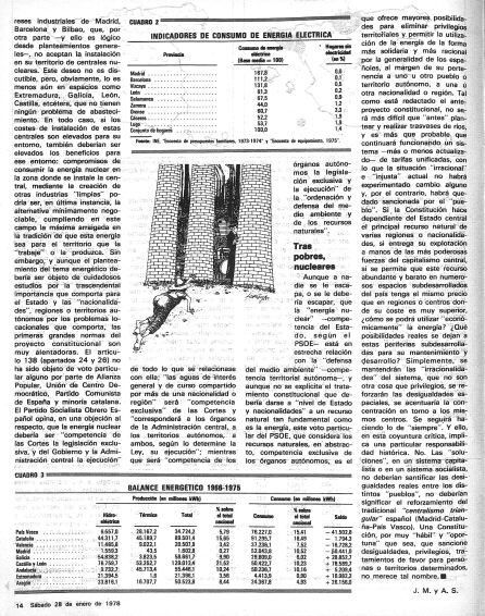 Tercera página del reportaje.