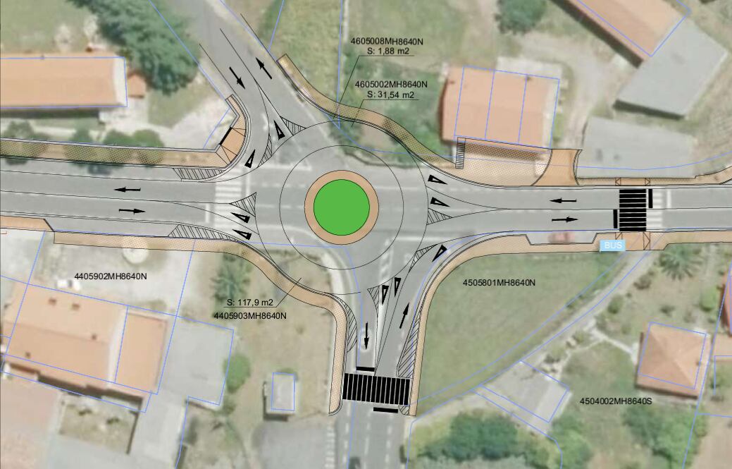 Plano da actuación a realizar en Bermún