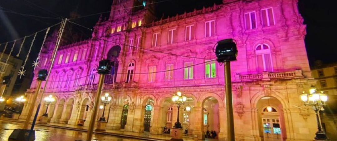 Alumbrado en María Pita