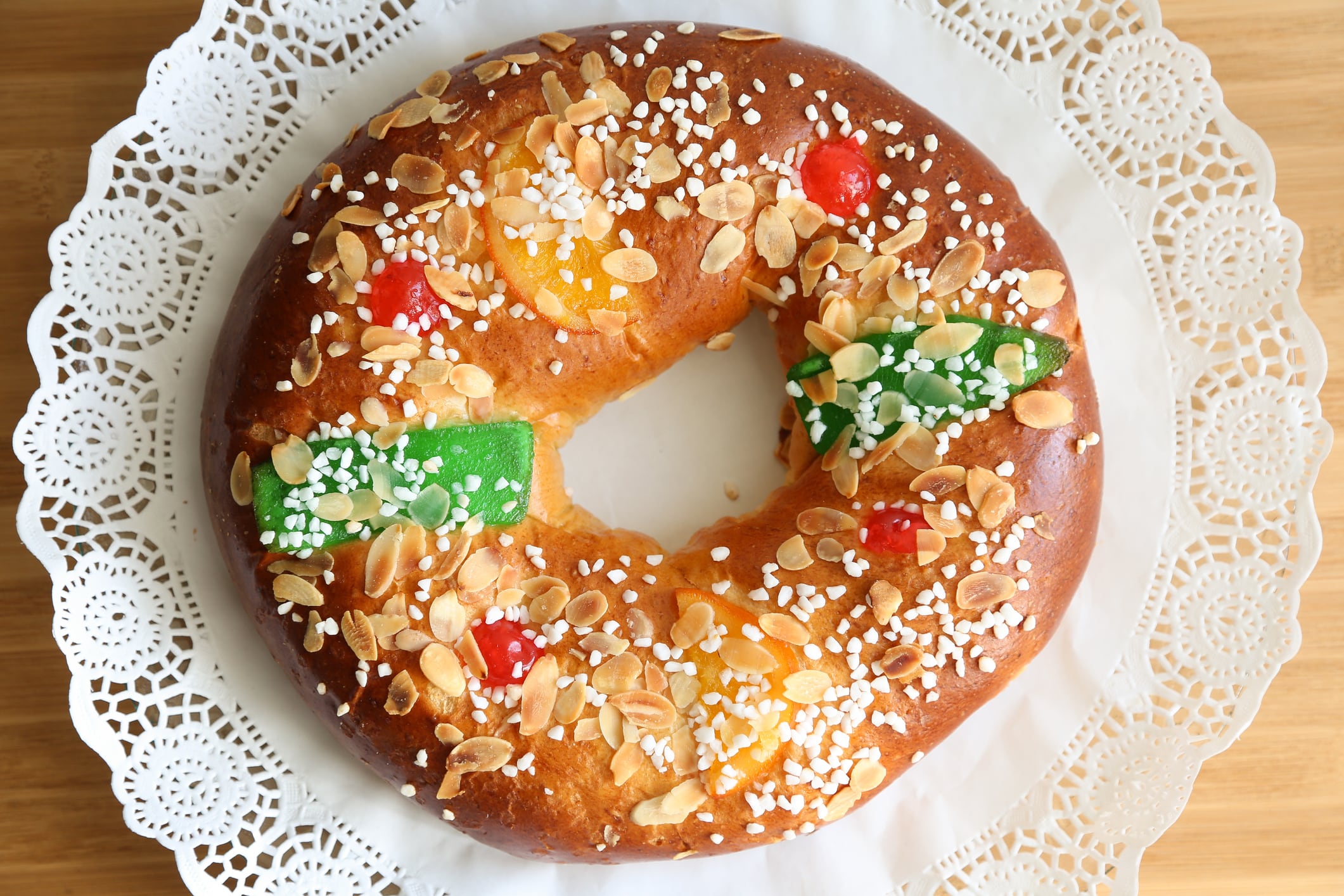 Roscón de Reyes, el dulce más típico de estas fechas.