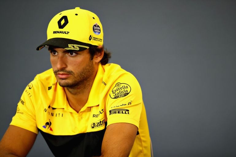 Carlos Sainz en rueda de prensa 